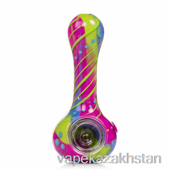 Vape Smoke Eyce ORAFLEX Floral Silicone Spoon Cotton Candy (Blue / Green / Purple)